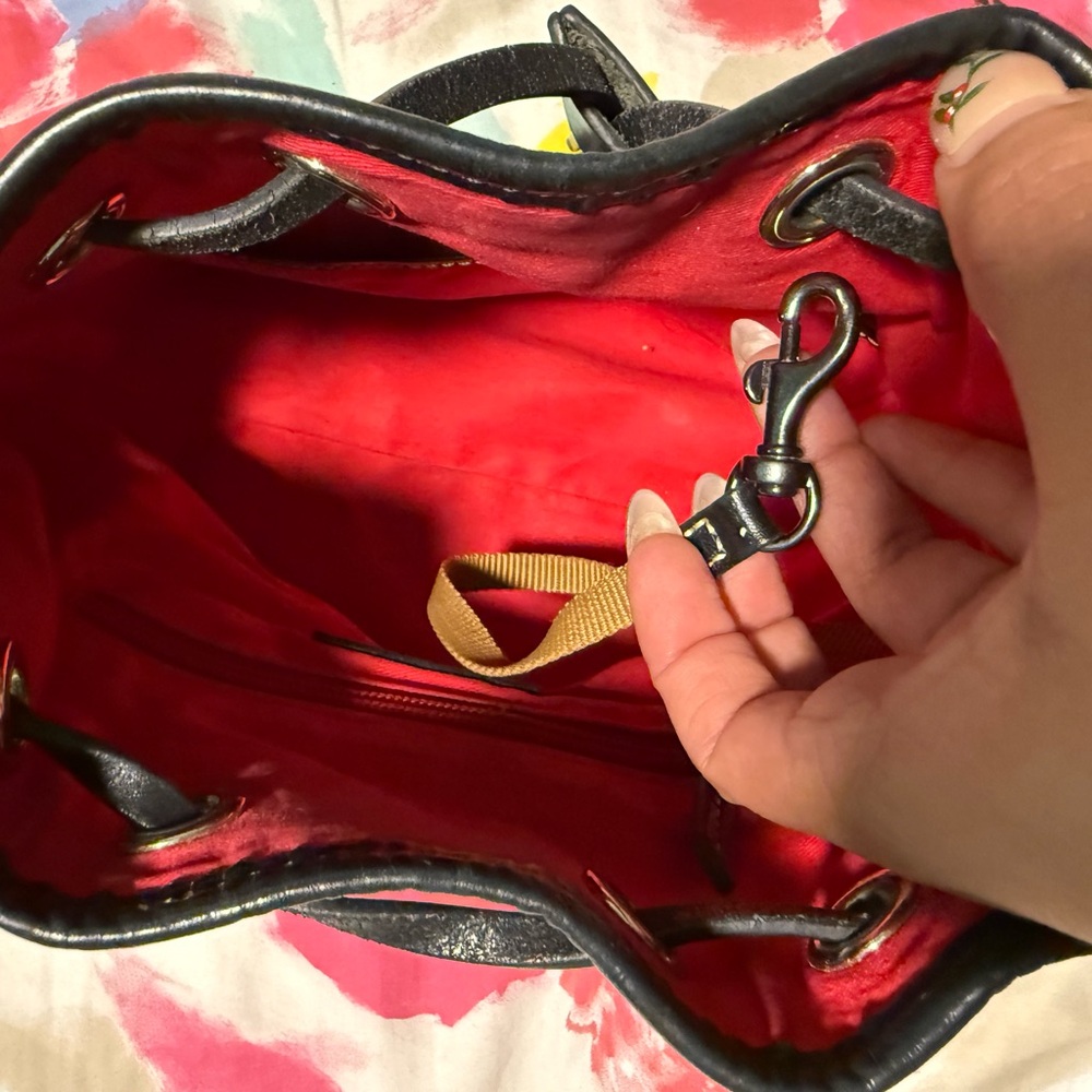 Dooney & Bourke Black Drawstring Bag - Picture 8 of 10